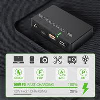 Panel Surya Lipat 100W untuk Generator Surya dan Perangkat USB yang Kompatibel dengan Pembangkit Listrik