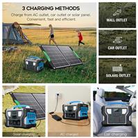 Banque de puissance de générateur solaire de centrale électrique portable 1000W
