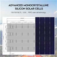 Chargeur Solaire Panneau Solaire Mono Portable pour Camping